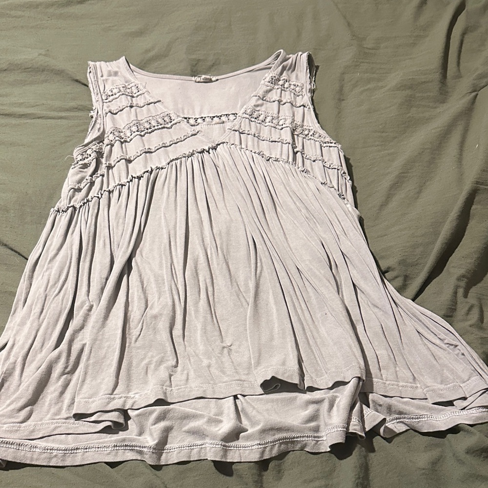 POL Women's Light Gray Tank Top